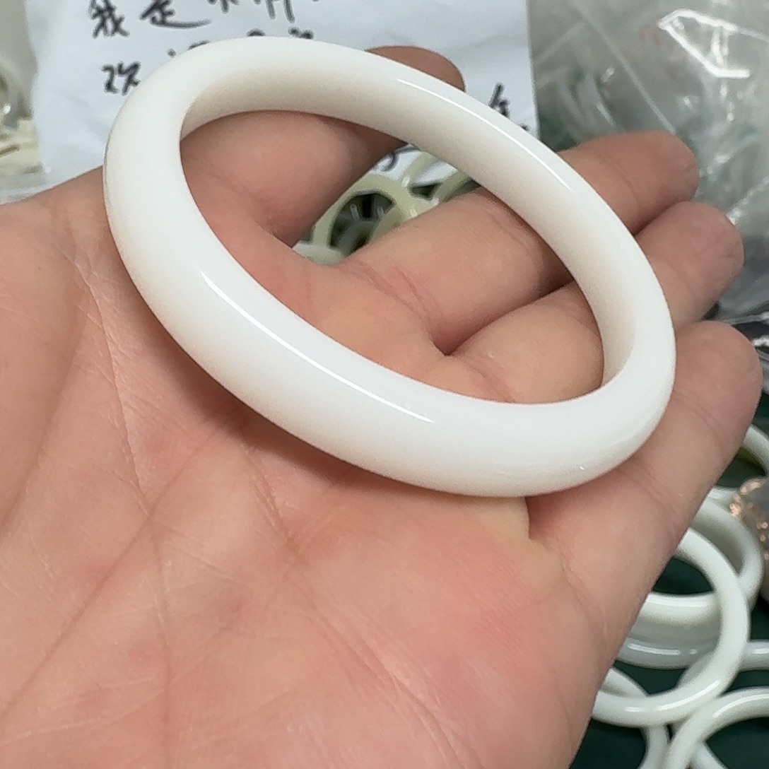 和田玉手镯未镶嵌118号手镯60圈口