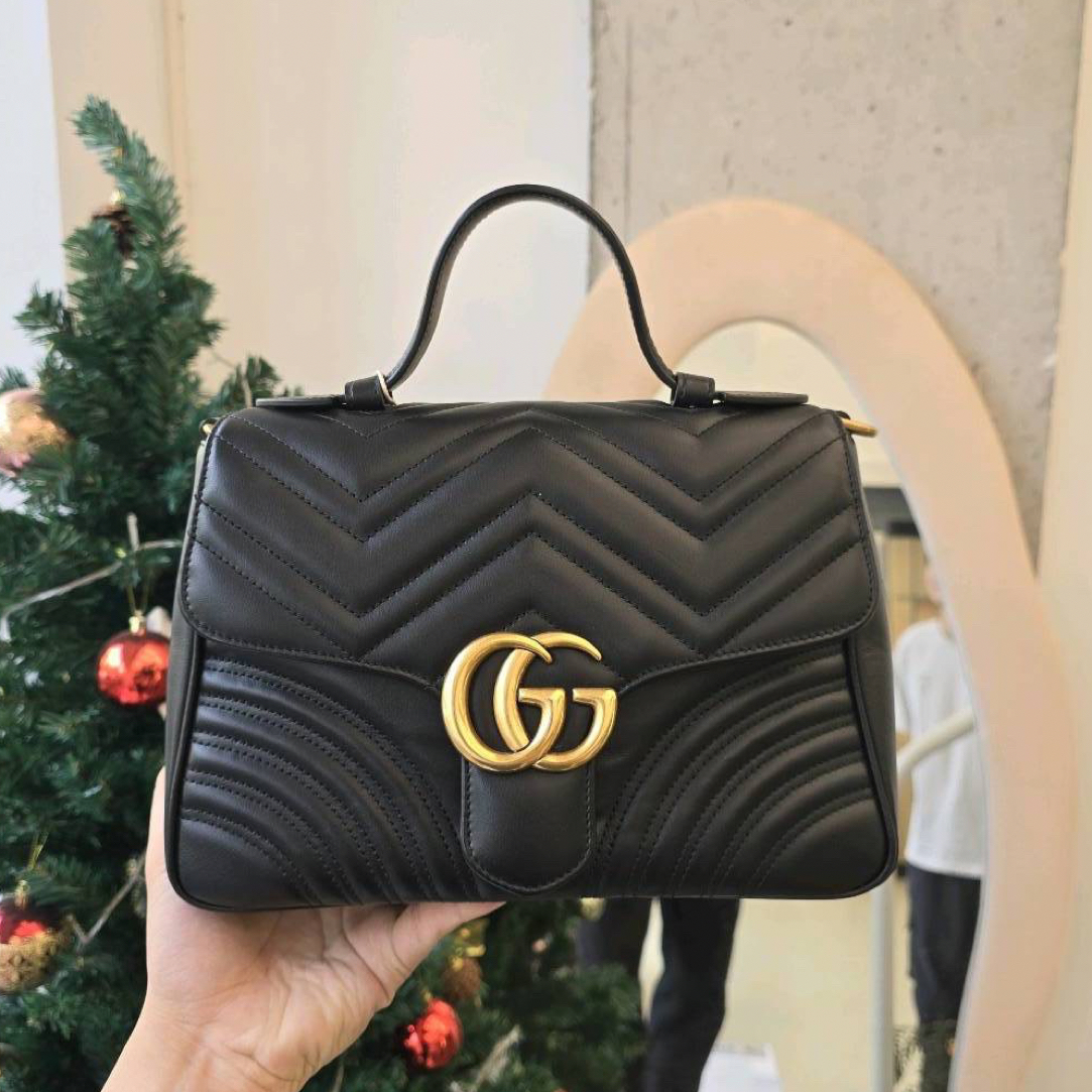 99新 GUCCI/古驰 古驰马蒙26手提包 