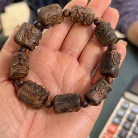 沉香手串红土乌身罗汉13克多样性发1串