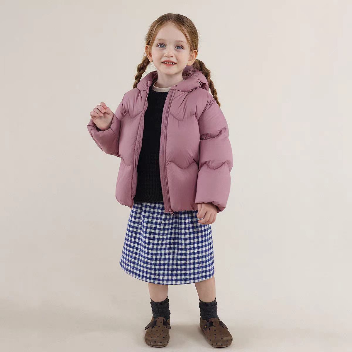 【晶】冬季男女童新款白鸭绒羽绒服男女宝时尚休闲款式百搭羽绒服