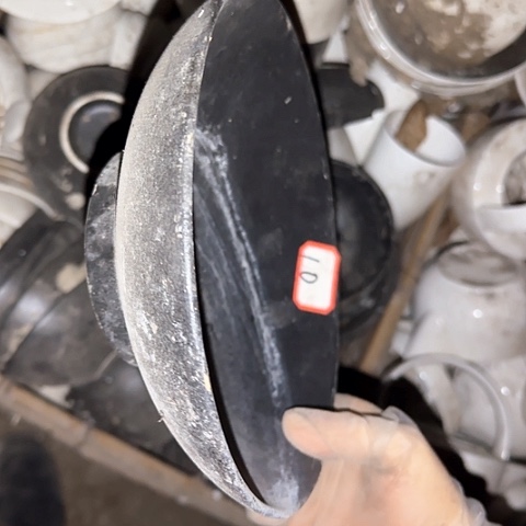 瓷片国营厂库存微瑕21厘米10