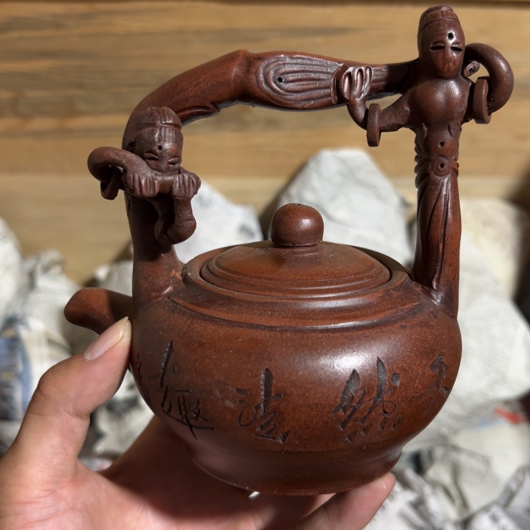 茶壶紫砂老厂紫砂壶一件！