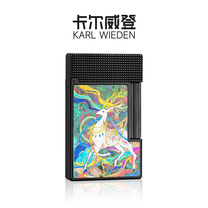  瑞鹿呈祥-KW卡尔威登打火机充气朗声机高档礼盒送男朋友礼物