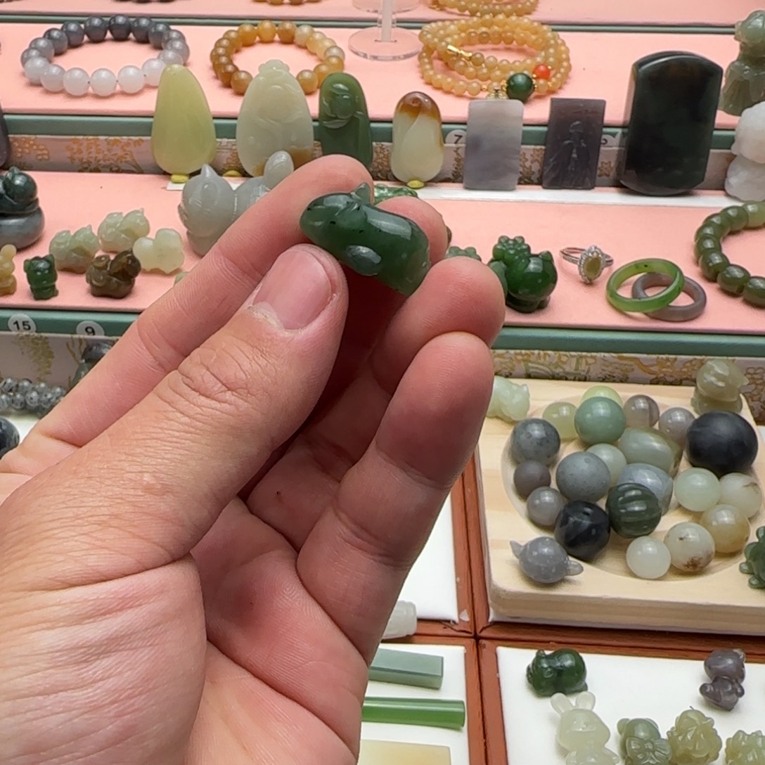 和田玉（碧玉）未镶嵌吊坠(不含链)