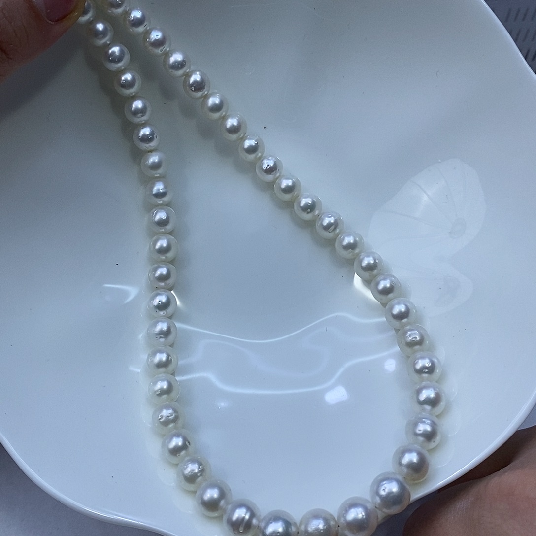 银S925镶嵌海水珍珠颈饰