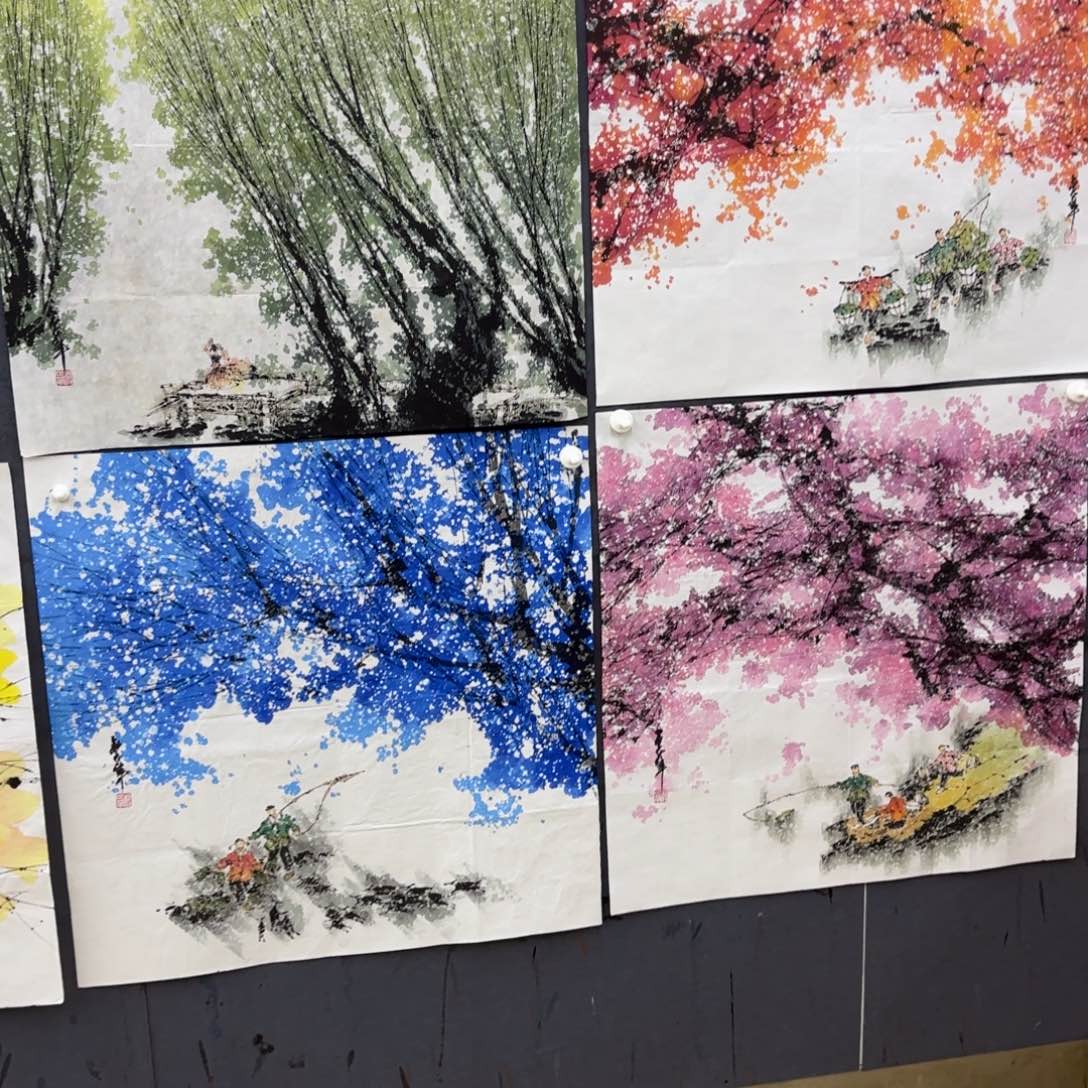 国画美****0杨世华四张童