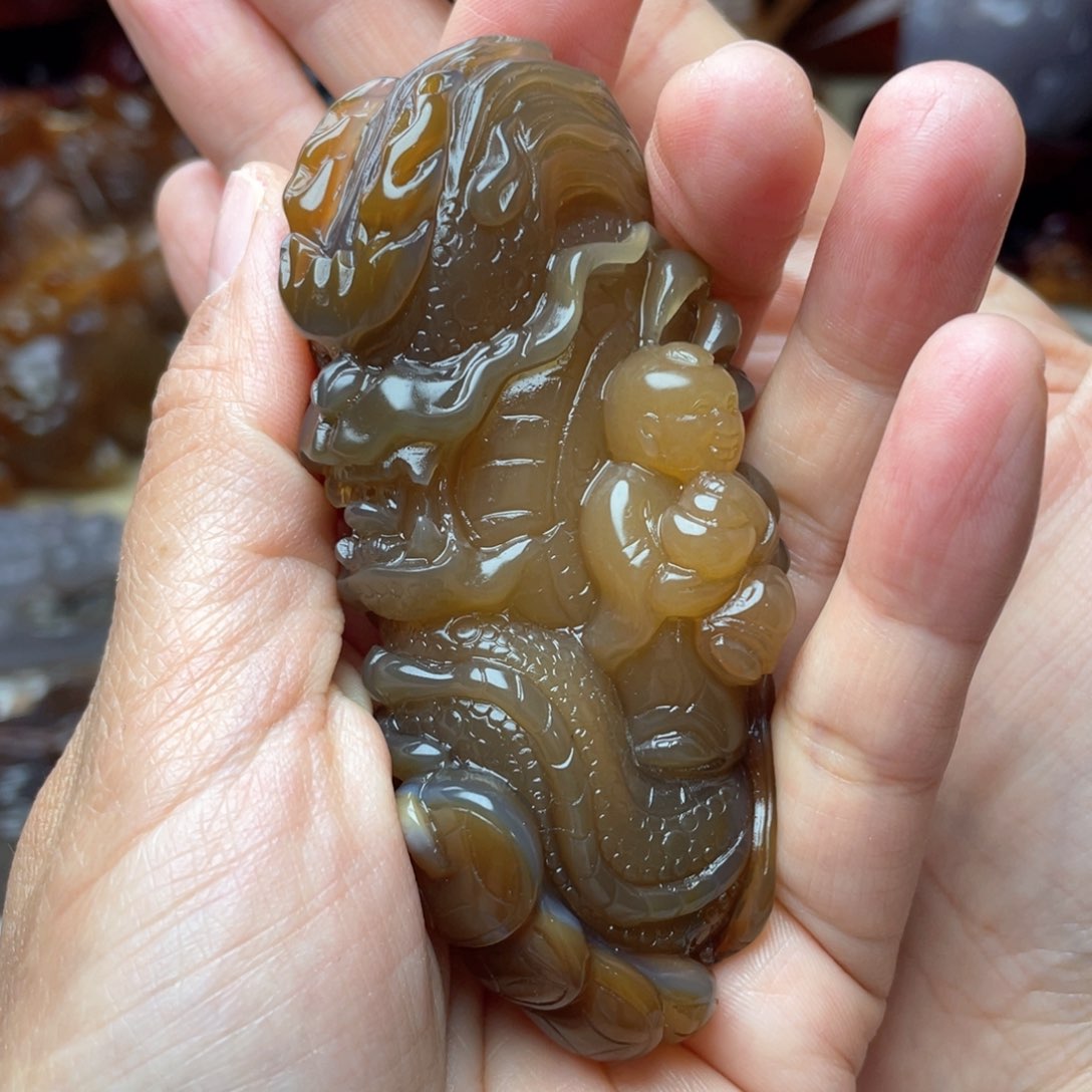 玛瑙/玉髓玛瑙未镶嵌雄**1