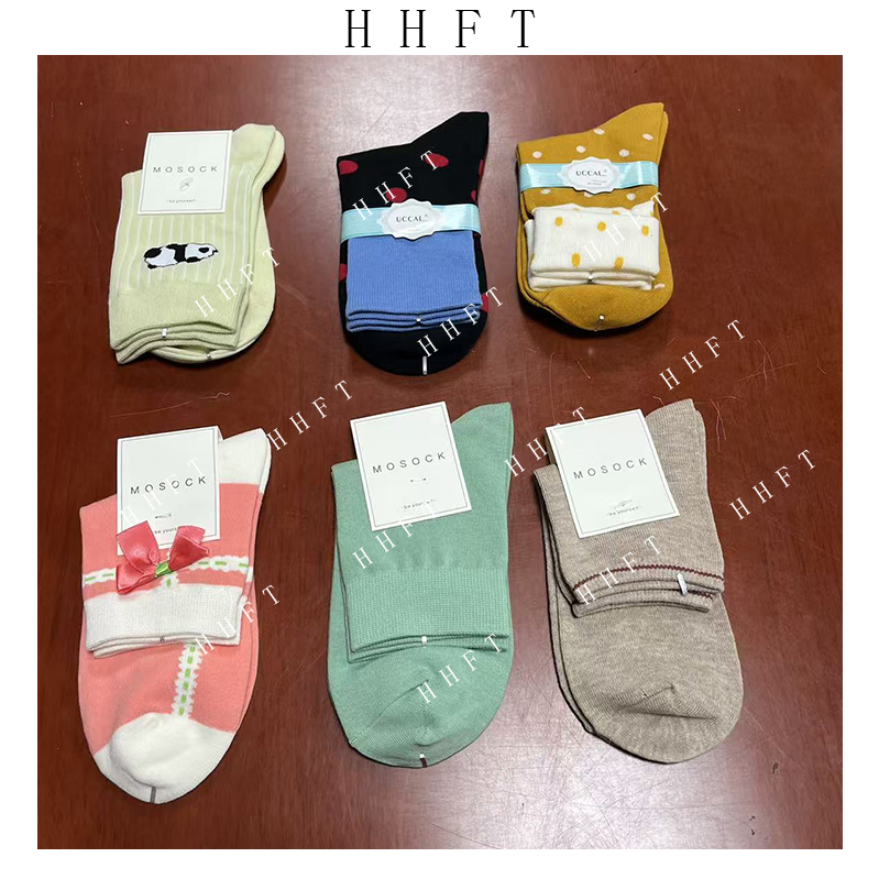 福利综合女士休闲可爱卡通运动百搭瑜伽分趾器中短筒五指袜--269