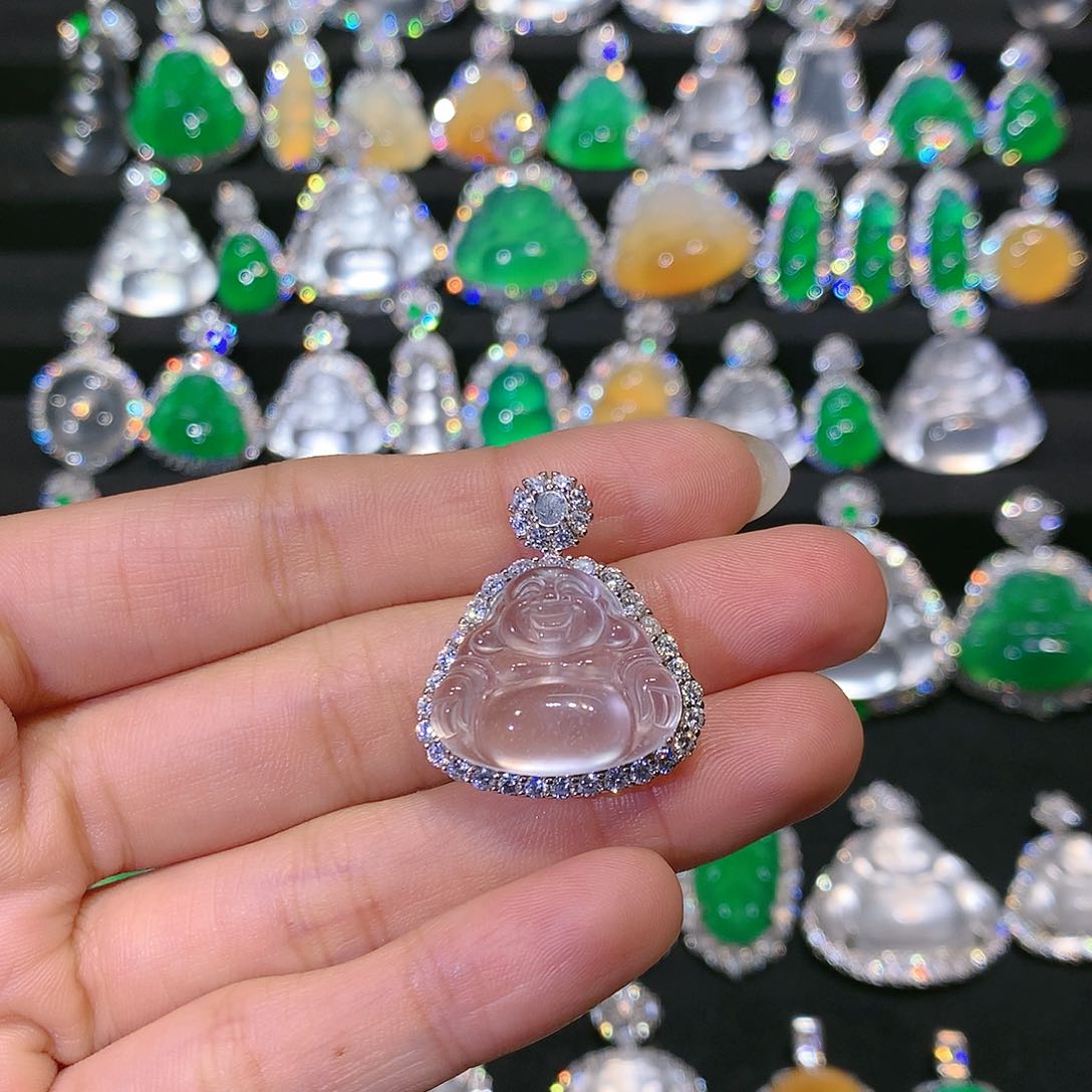 石英质玉颈饰银S925镶嵌?**?