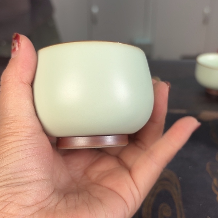 龙泉云间青瓷小米茶器