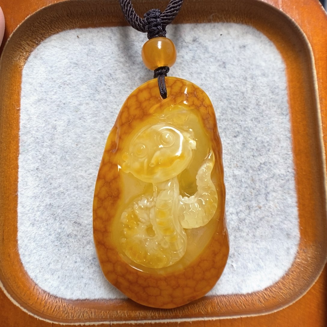 蜜蜡项链未镶嵌蜜蜡吊坠