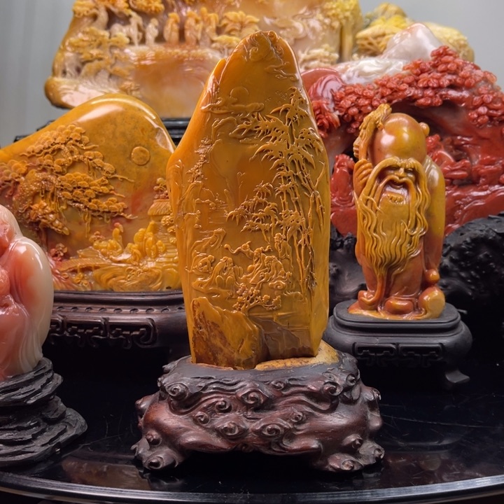 田黄石绿****娃富春山居图