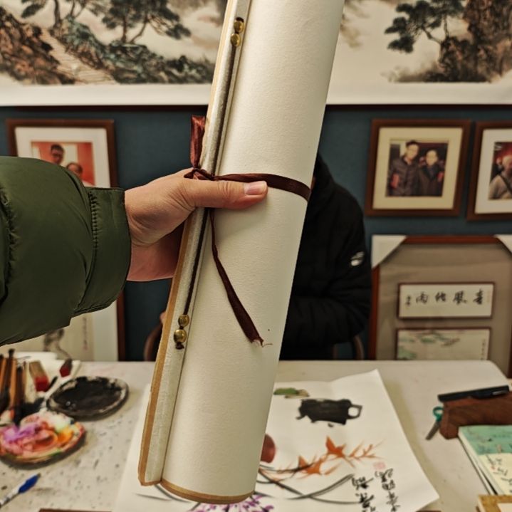 国画贾海瑞老师现场定制