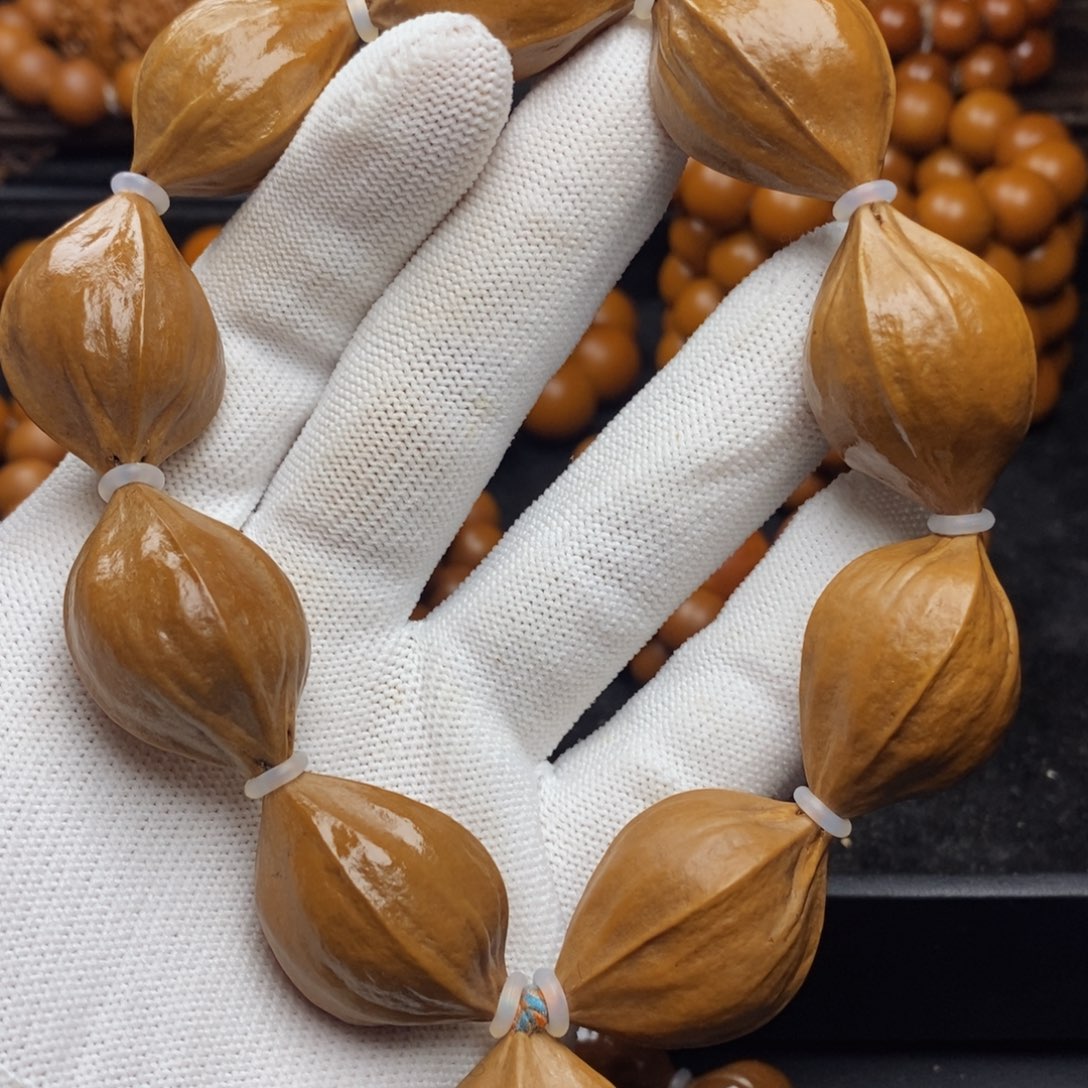 橄榄核手串/手链2.2尺寸四花铁核