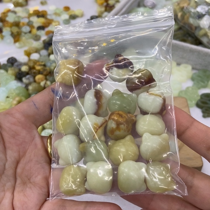 蛇纹石玉配件未镶嵌莫*