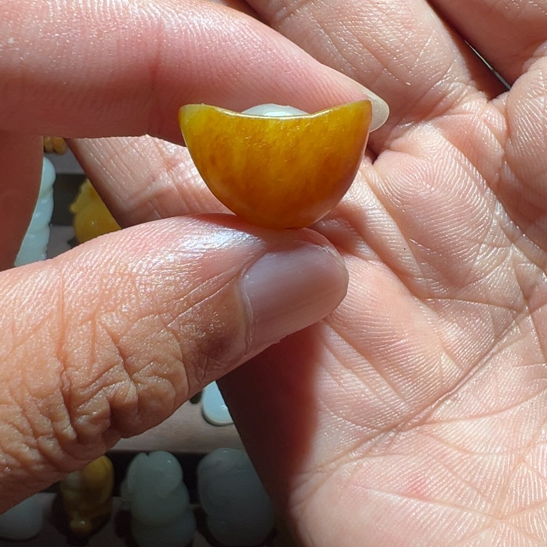 和田玉未镶嵌车挂平*福