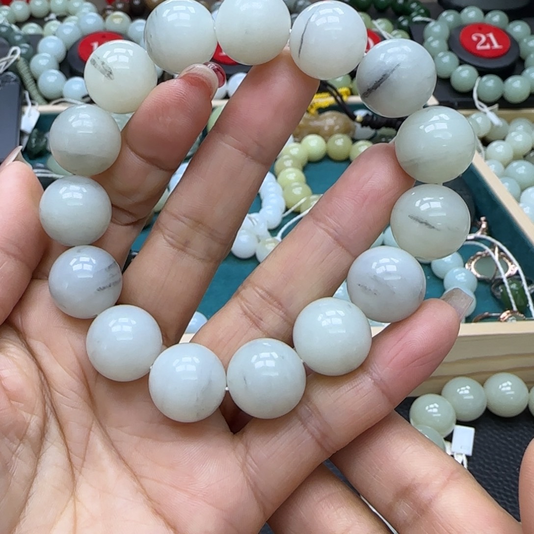 和田玉未镶嵌手链