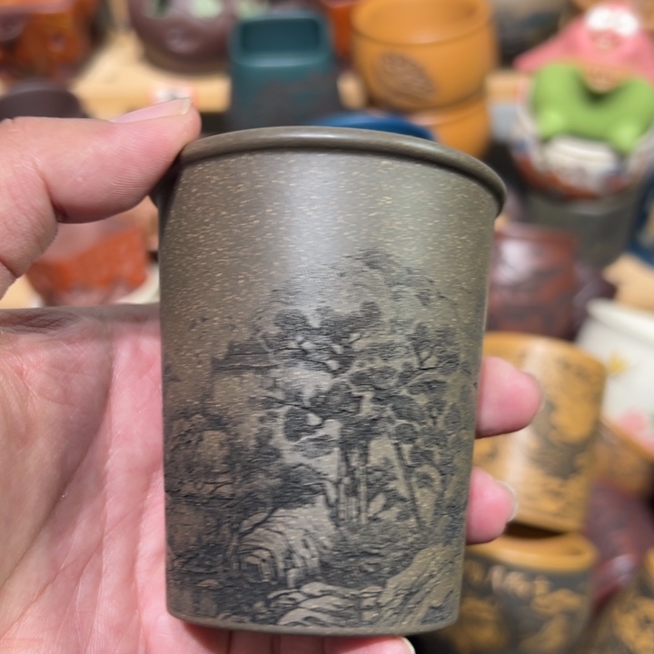 紫砂茶杯宜兴紫砂主人杯