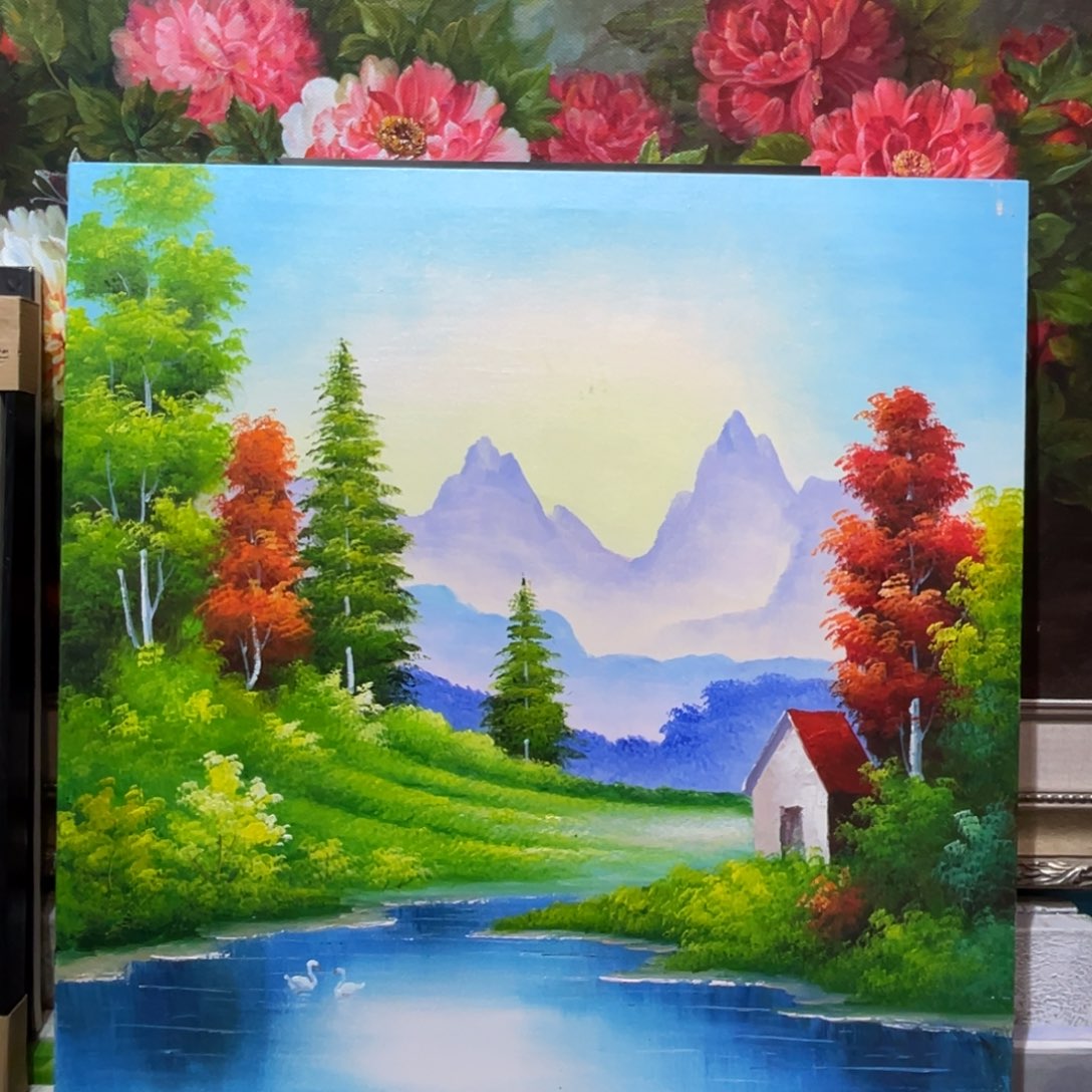油画油画作品欣赏70.70带内框