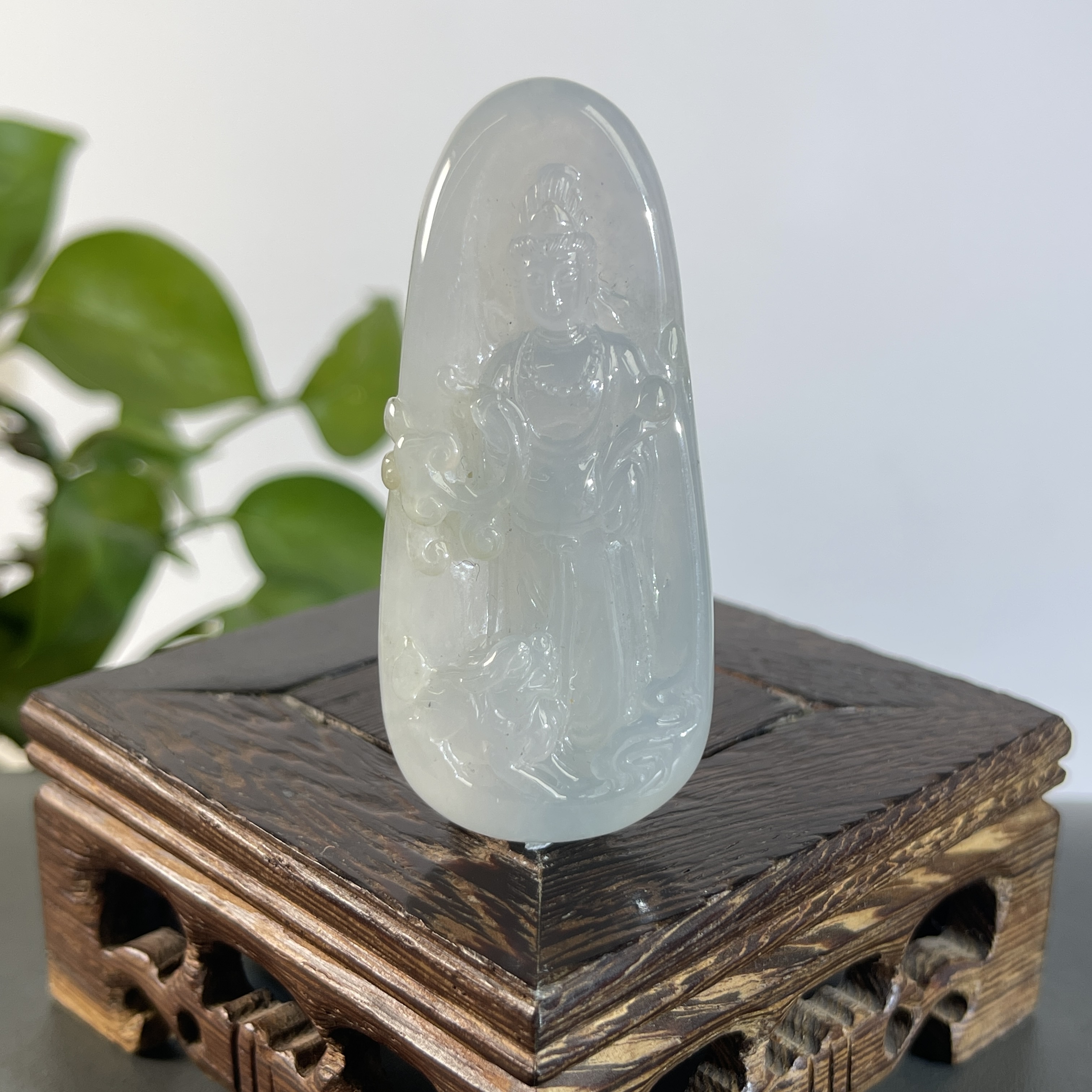 JYB31-138  天然缅甸A货翡翠  文殊