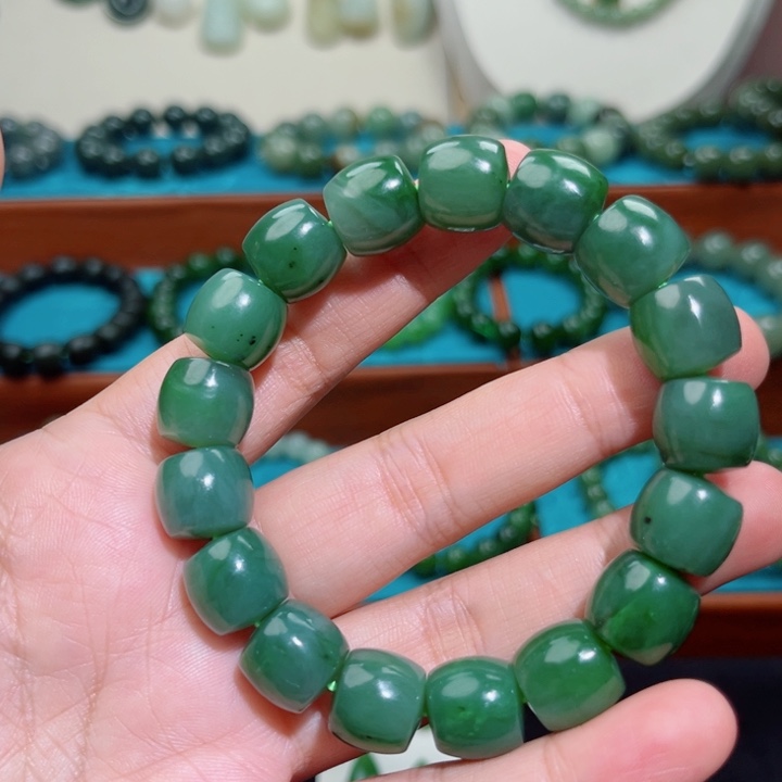 和田玉未镶嵌手链卡13