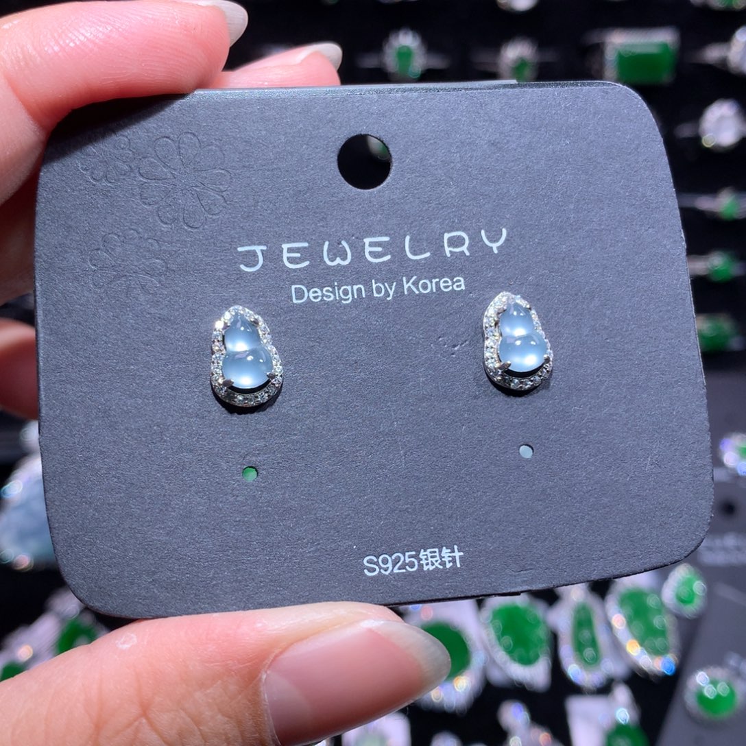 翡翠银S925镶嵌颈饰翡翠