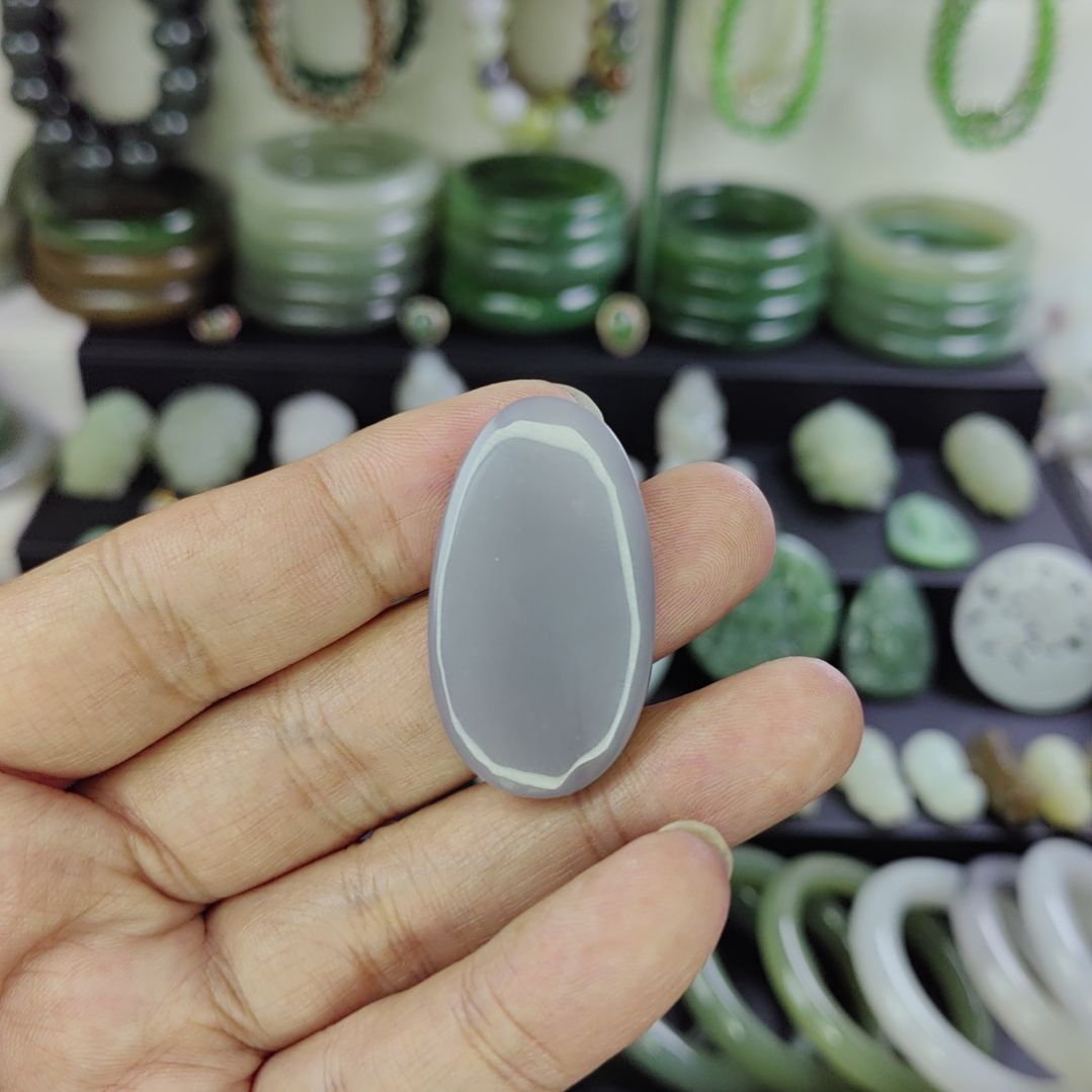 和田玉未镶嵌吊坠(不含链)