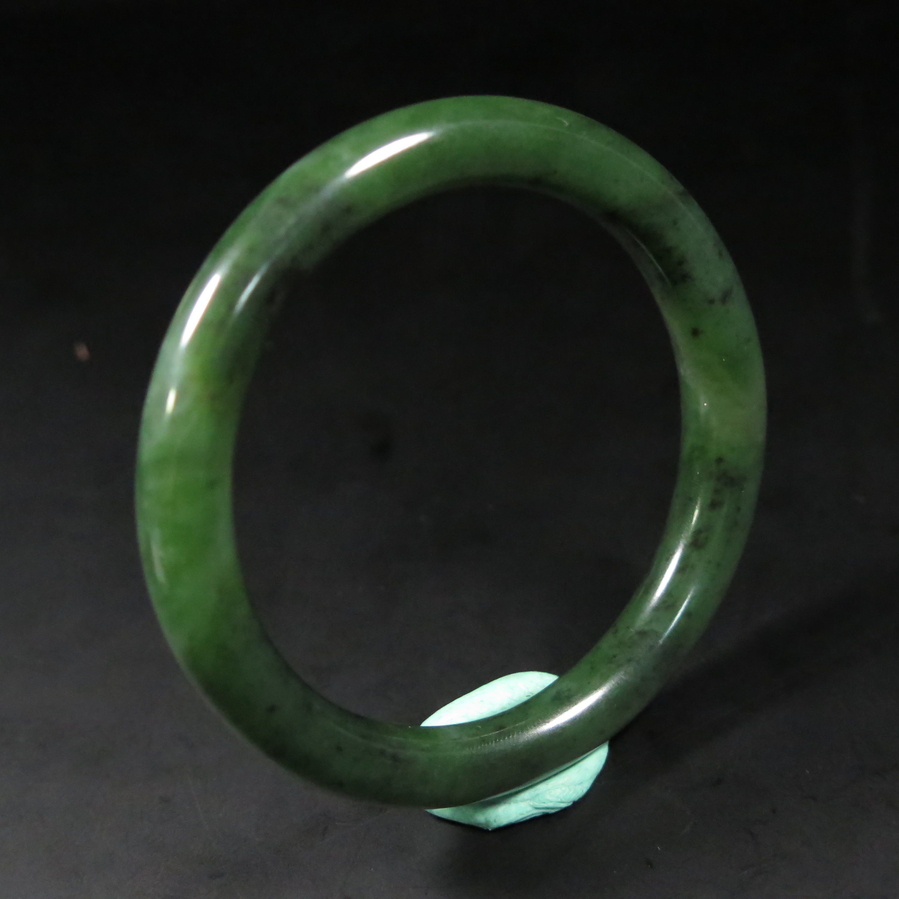 民国碧玉手镯/HY585114/和田玉/槐荫山房