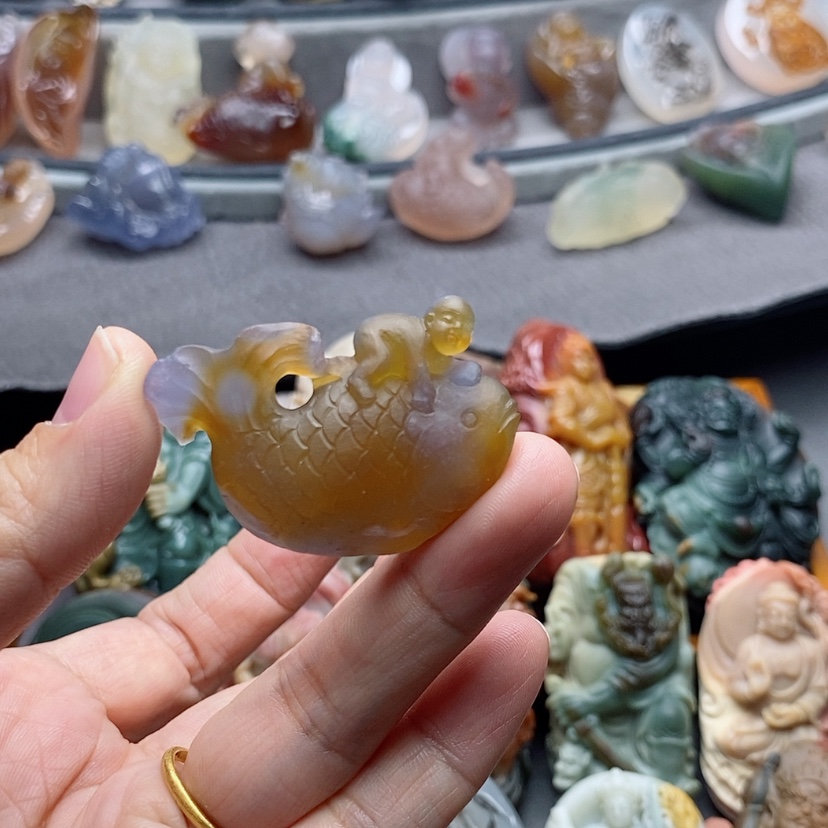 【闪购商品】未镶嵌吊坠定制玛瑙