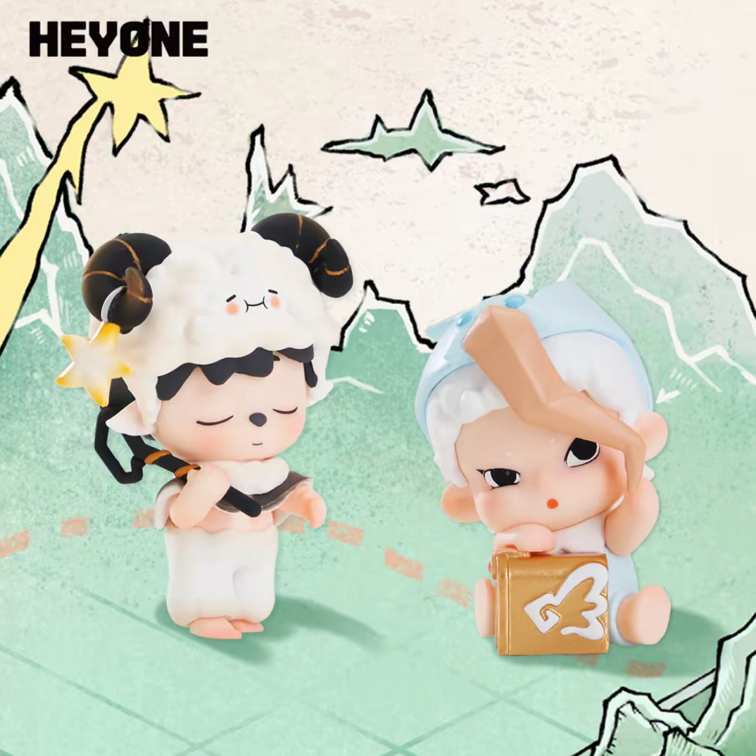 【逸黑拆盒】黑玩Mini迷失时光镇系列萌粒盲盒可爱摆件