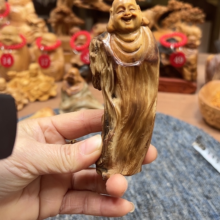 柏木太行崖柏手把摆件