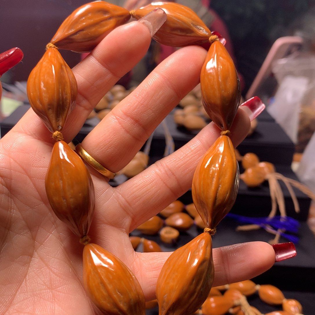 橄榄核手串/手链?*风四花手串