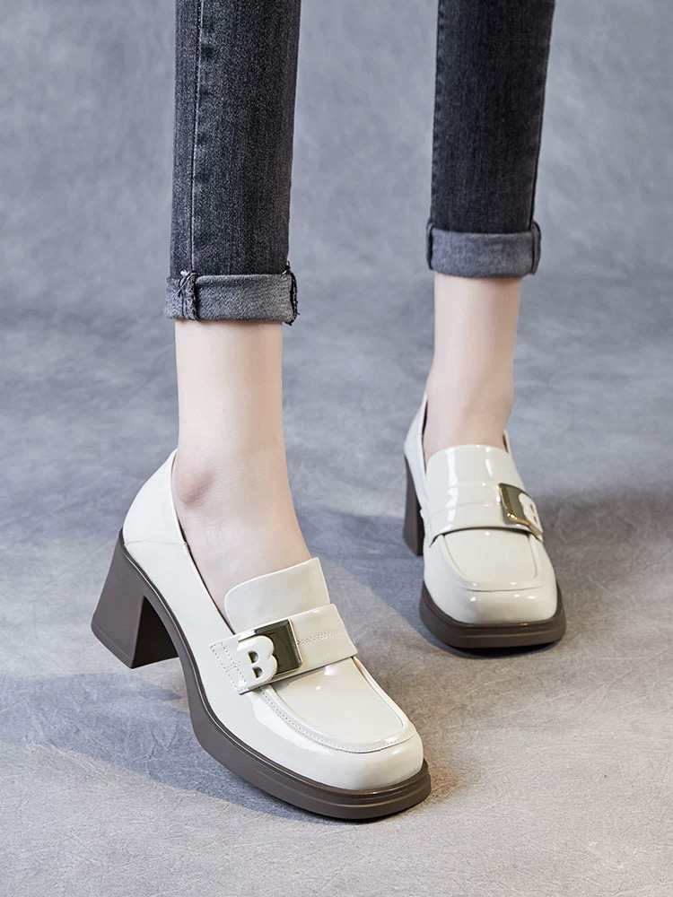 321111新款高品质头层牛皮乐福单鞋