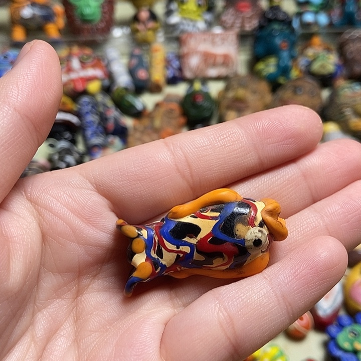 琉璃颈饰复古小鱼035