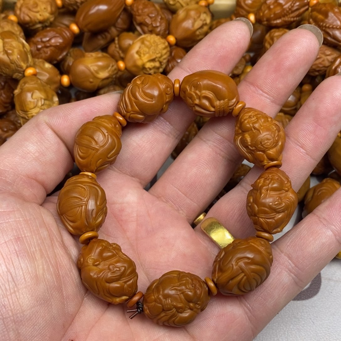 橄榄核手串/手链橄榄核橄榄核雕刻强