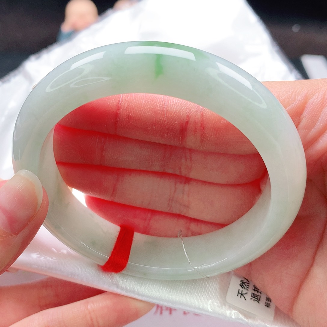 未镶嵌手镯翡翠58圈