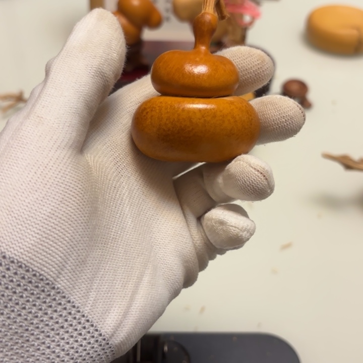 宣***)天然手捻老皮葫芦