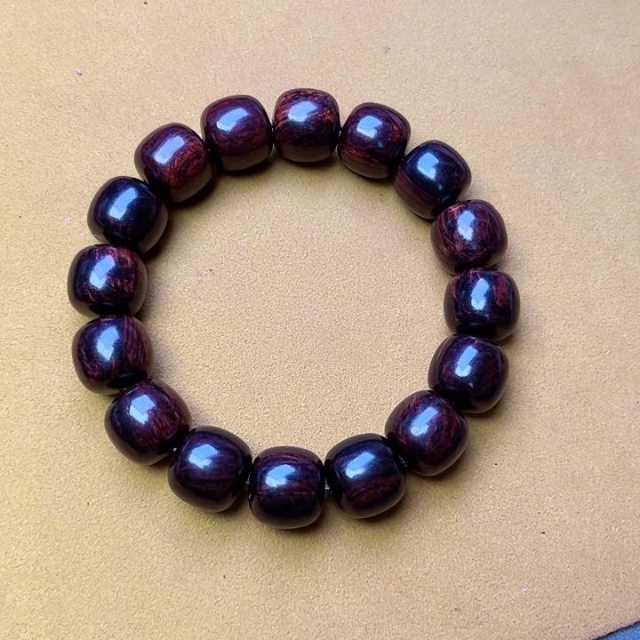 手串/手链降真香13*14黑玉高货手串