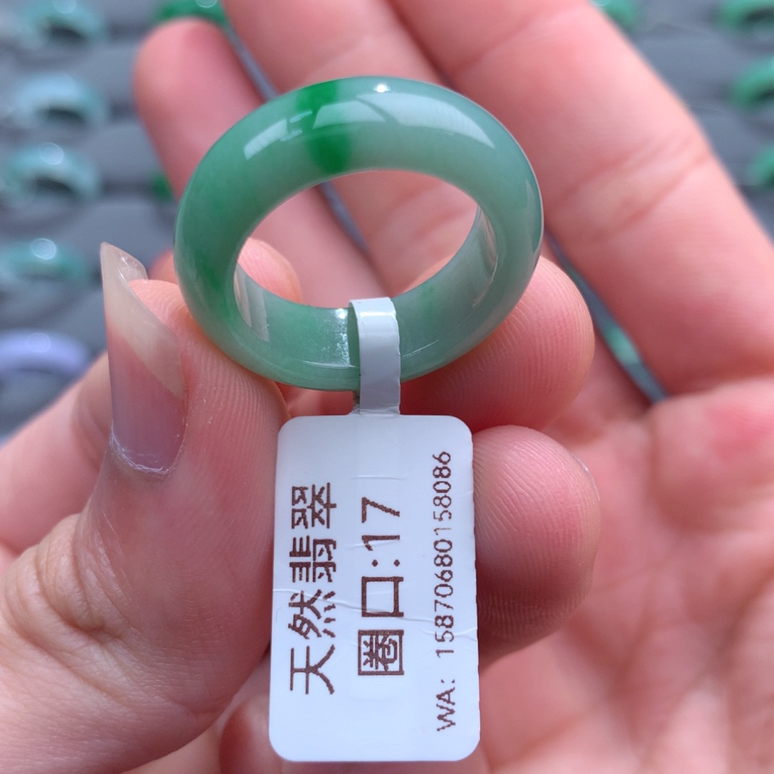 翡翠戒指未镶嵌天然