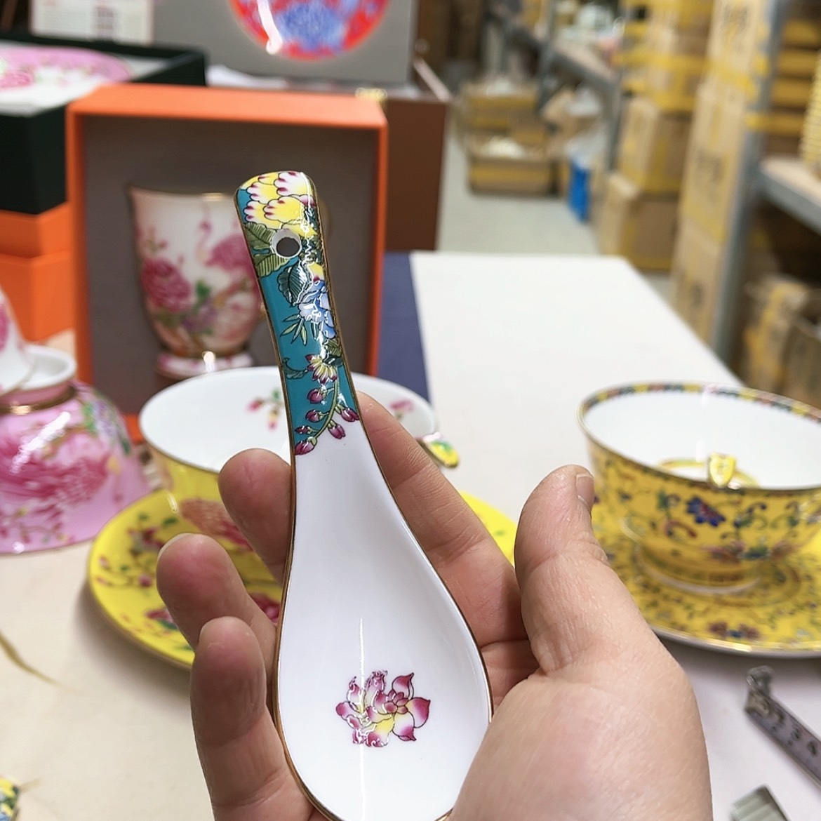 【闪购商品】珐琅6个湖水蓝。。。。。。