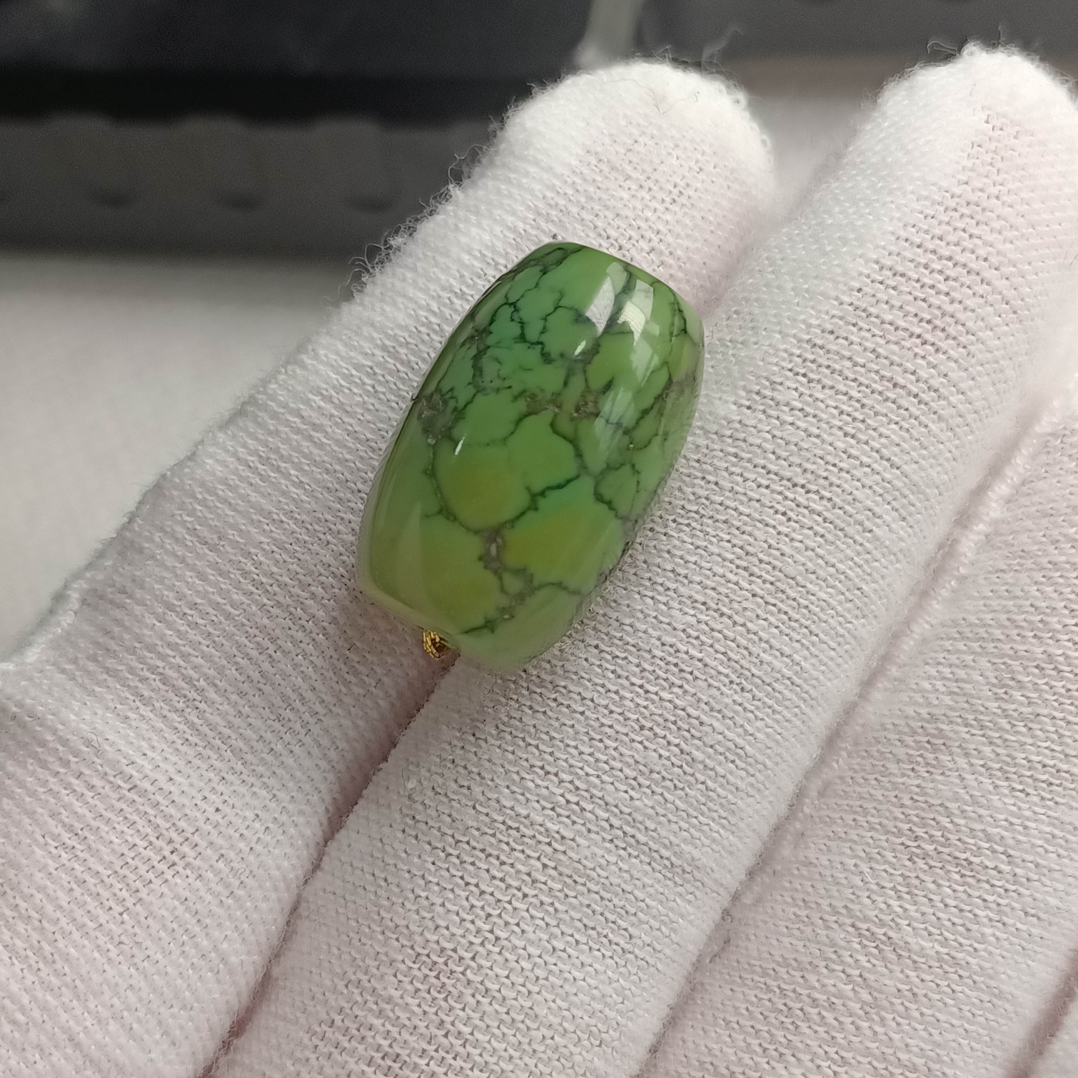 天然原矿绿松石配饰