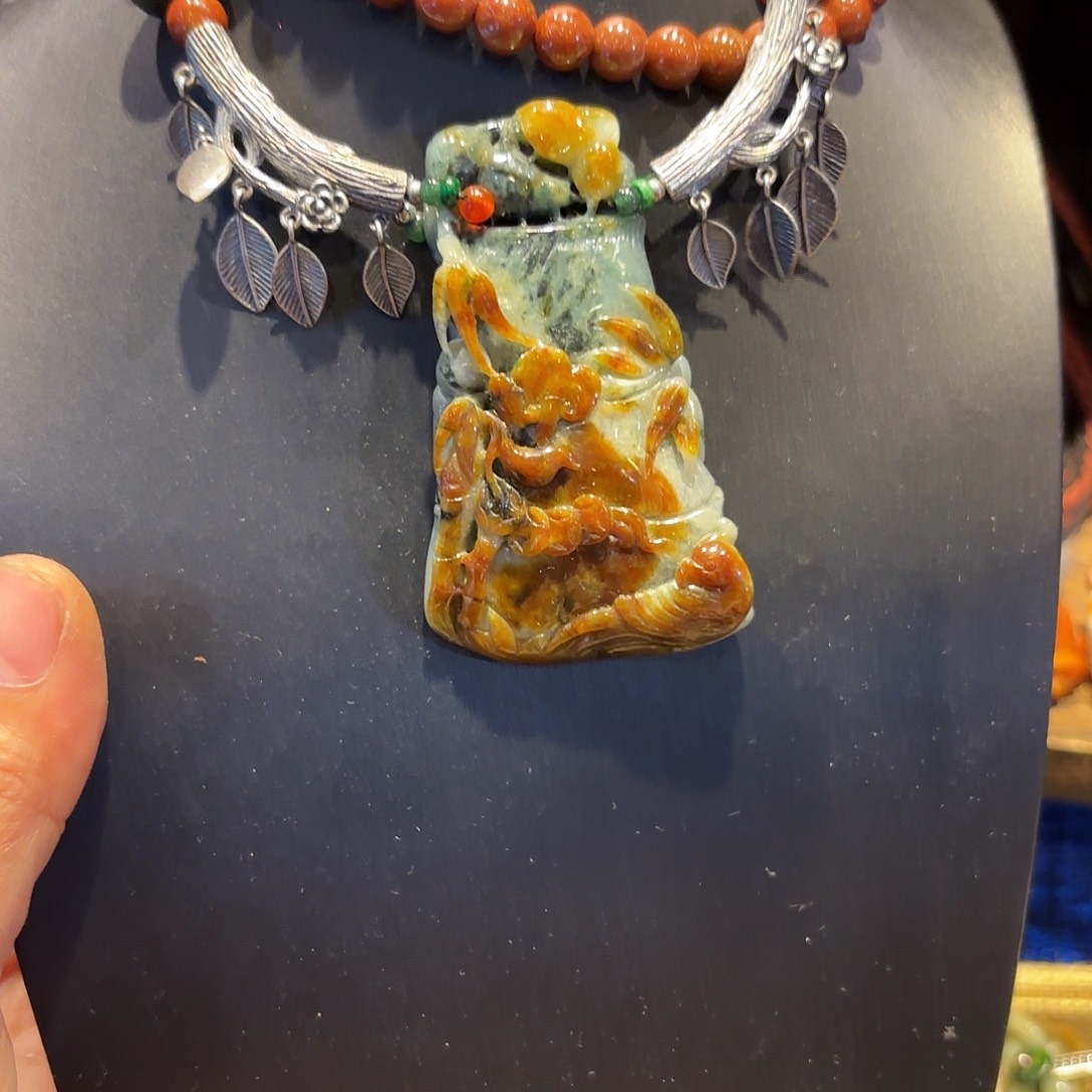 翡翠颈饰未镶嵌原创