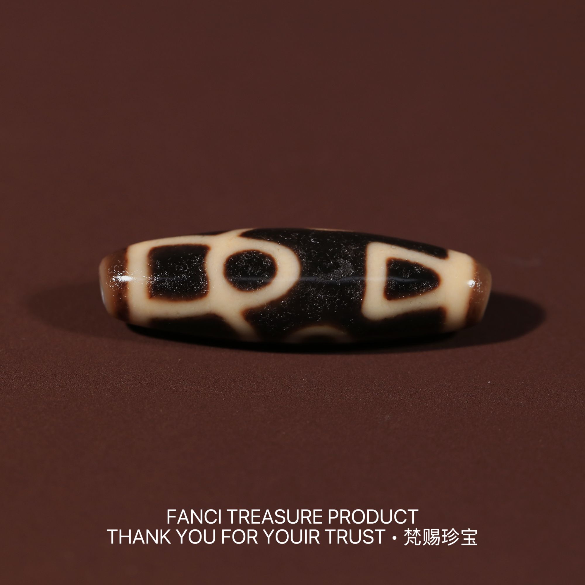梵赐珍宝·【上肯老超顶料】一代老台湾息增怀42.8*12.8mm天珠锁骨链