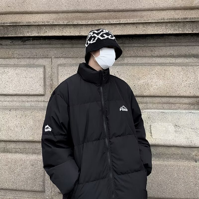 MY13-BY秋冬季韩版宽松加厚棉服男女情侣立领保暖棉衣外套面包服