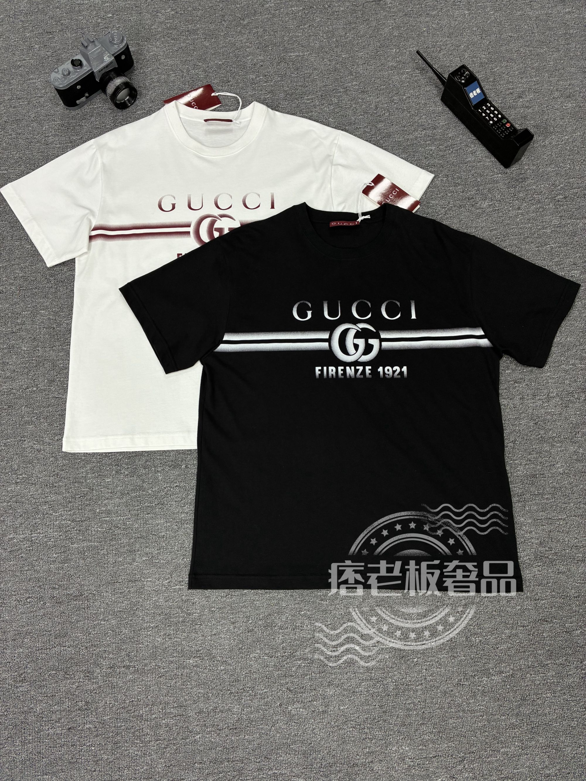 未拆封 GUCCI/古驰 1921褪色印花短袖