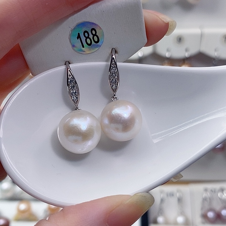 爱***鬼耳饰淡水珍珠银S925镶嵌A