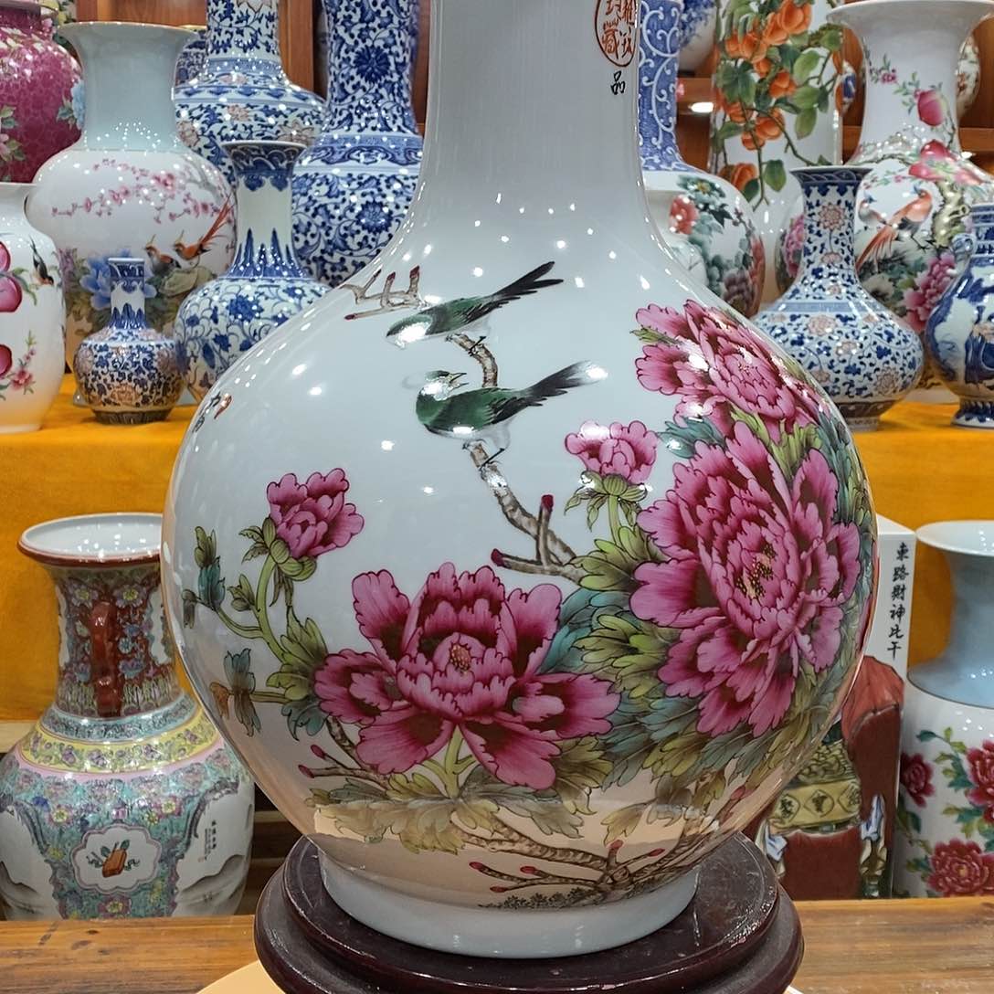 摆件勇**前景德镇陶瓷赏瓶