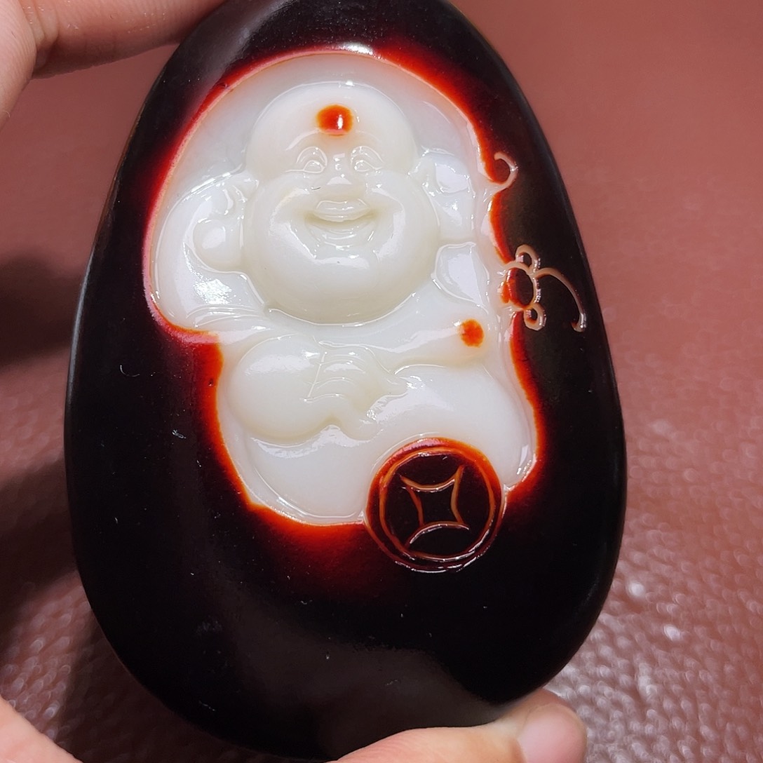 和田玉未镶嵌颈饰潘