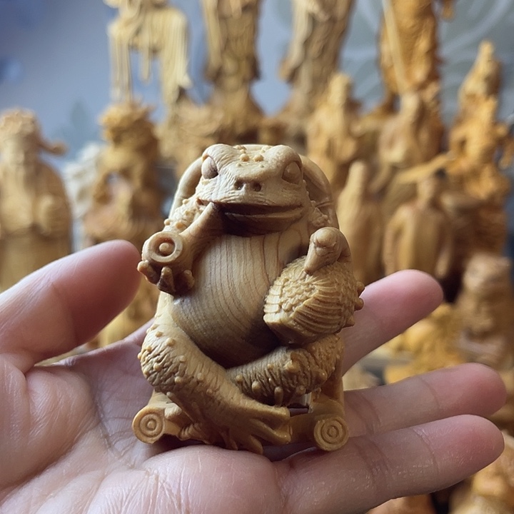 柏木（崖柏）摇摇椅金蟾