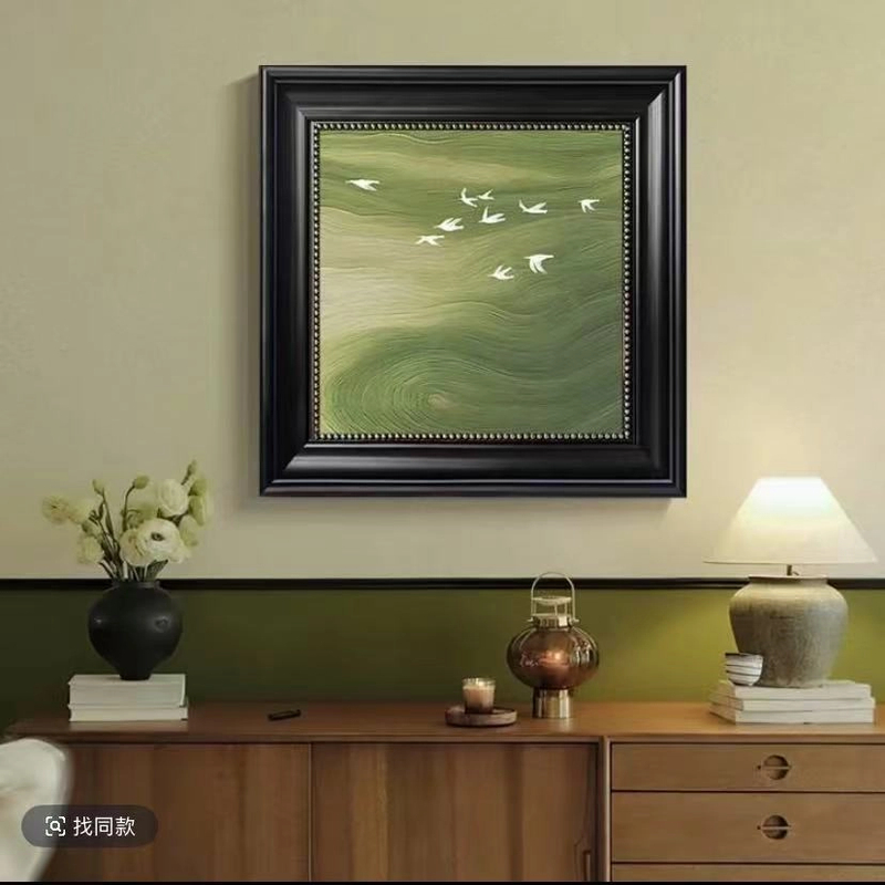 法式中古风小清新装饰画客餐厅 走廊挂画壁画4040